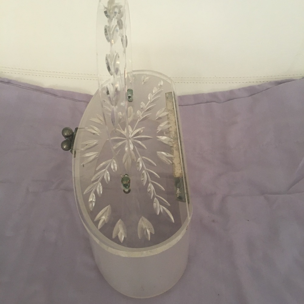 1960’s vintage lucite purse. This was me Mum’s and it works perfectly.